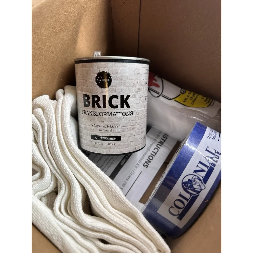Giani Brick Transformations Kit- Whitewashed Full‎ Sized Kit New Unused!